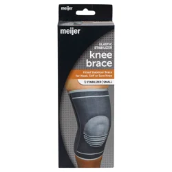 Meijer Knee Brace, Elastic Stabilizer, Grey Two-Tone, Small