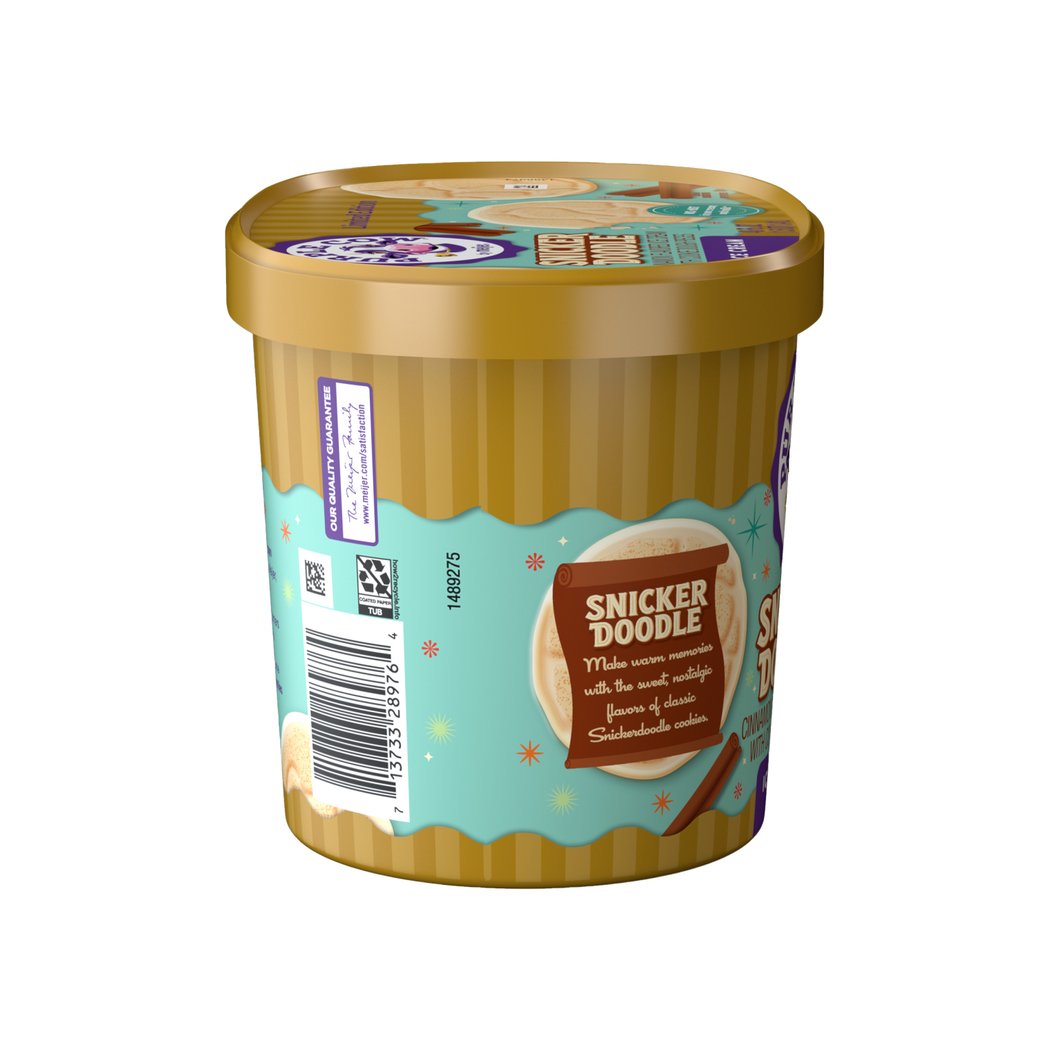 slide 2 of 4, Purple Cow Snickerdoodle Ice Cream 1.5qt, 1.5 qt