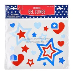 Meijer Corporate Seasonal Mcs Patriotic Gel Clings Firework 4ct