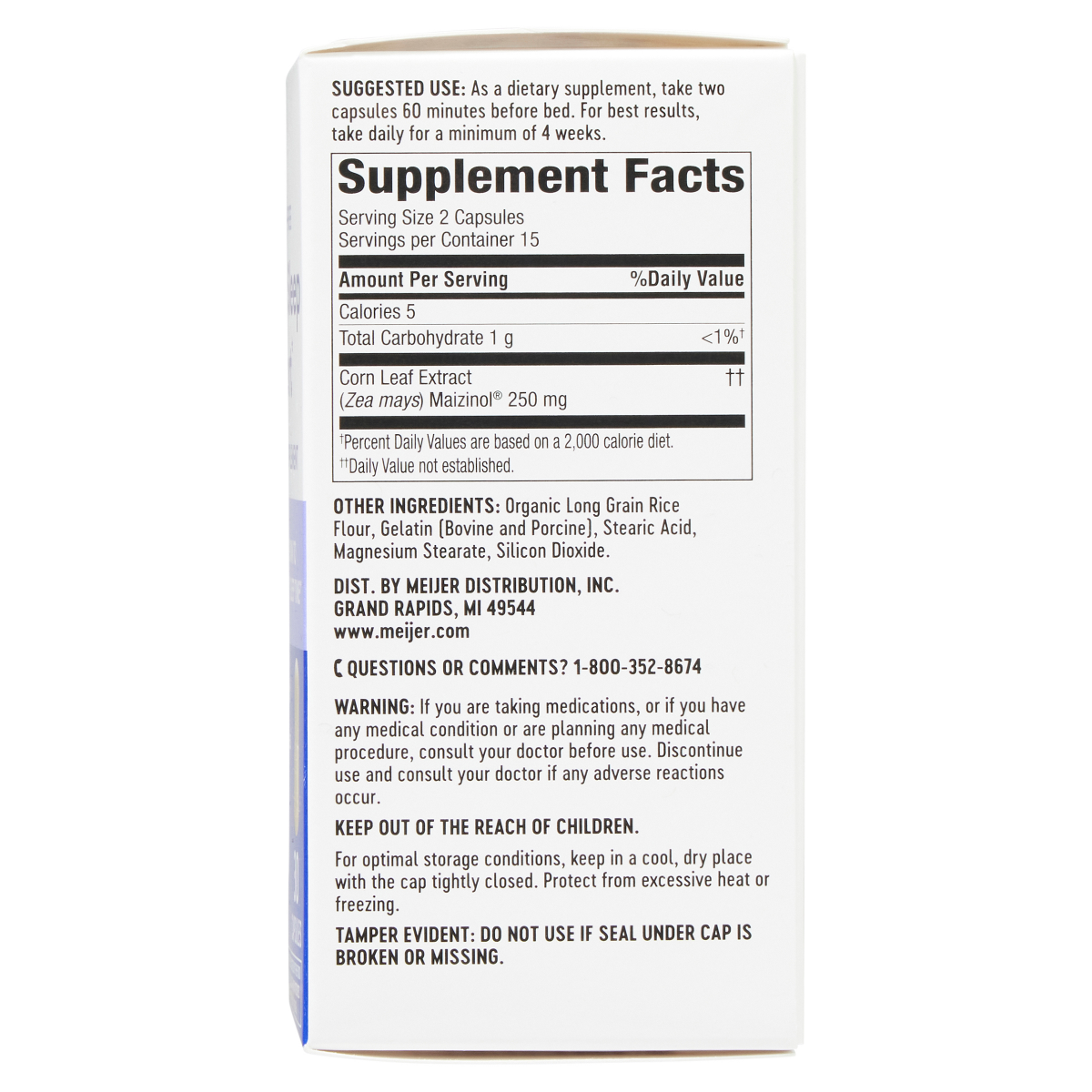 slide 2 of 3, Meijer Wellness Meijer Deep Sleep Support Caps, 30 ct