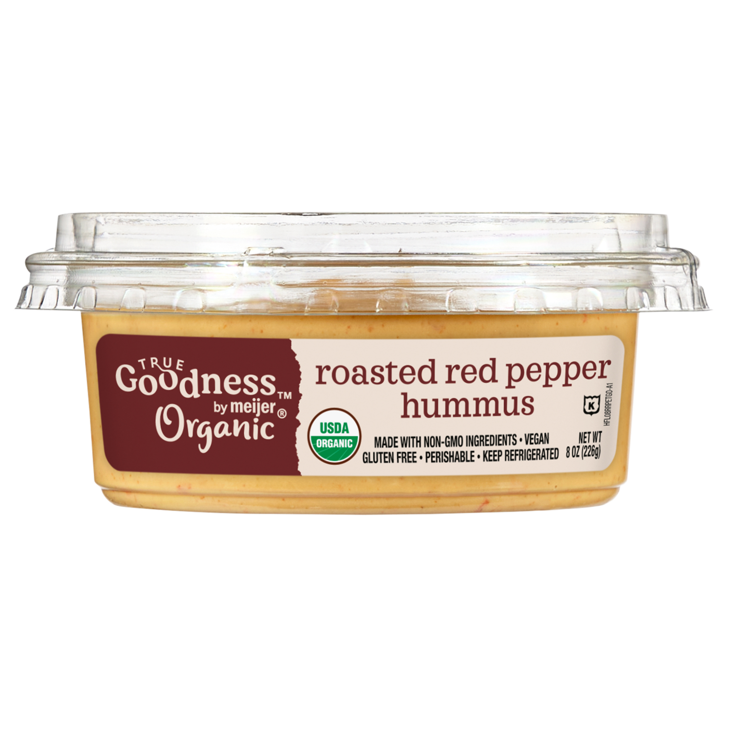 slide 3 of 3, True Goodness Organic Roasted Red Pepper Hummus, 8 oz., 8 oz