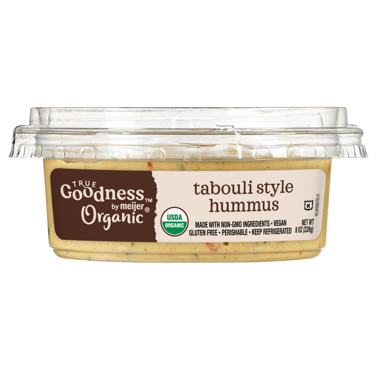 slide 3 of 3, True Goodness Organic Tabouli Style Hummus, 8 oz., 8 oz