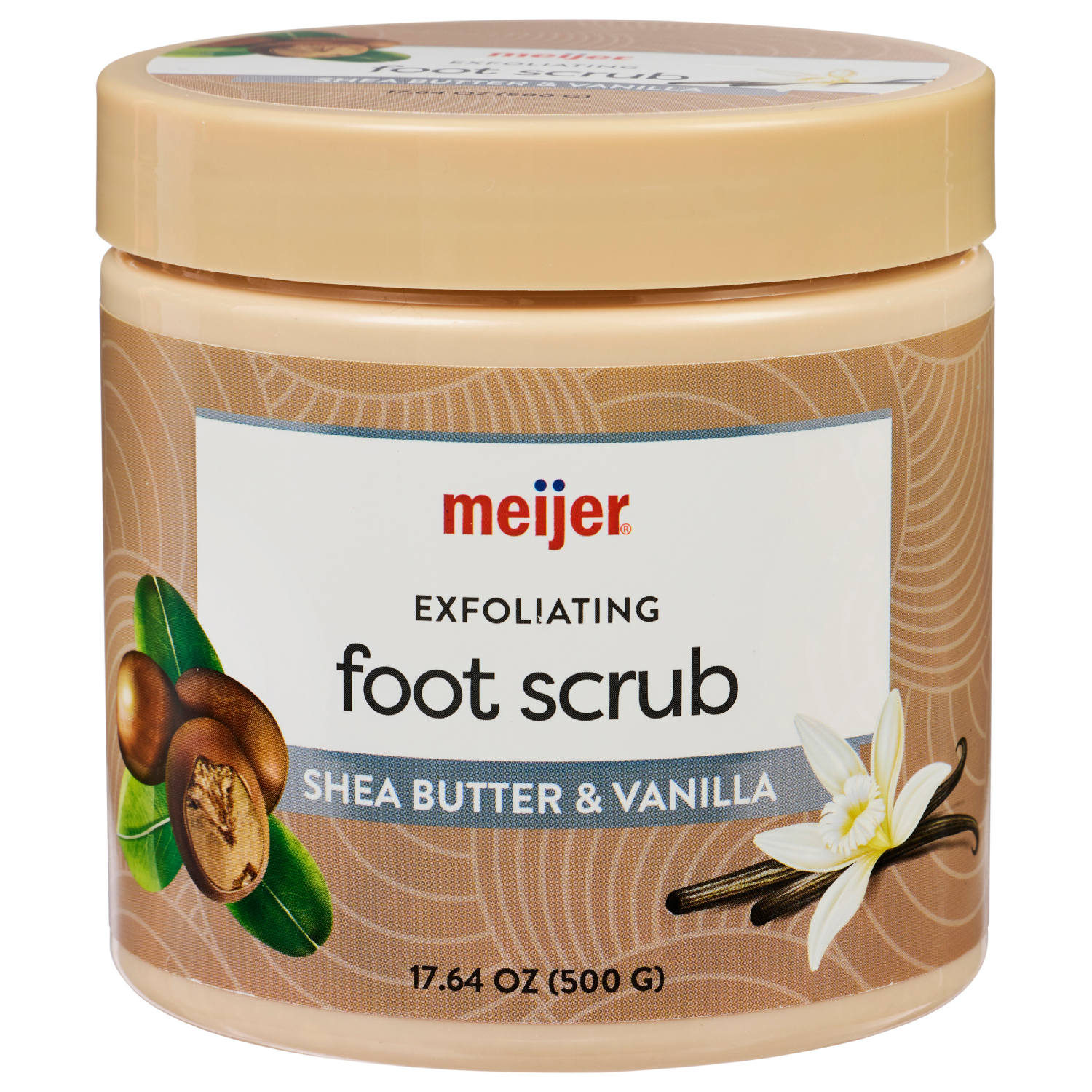slide 1 of 3, Meijer Foot Scrub Shea Butter And Vanilla, 1 ct