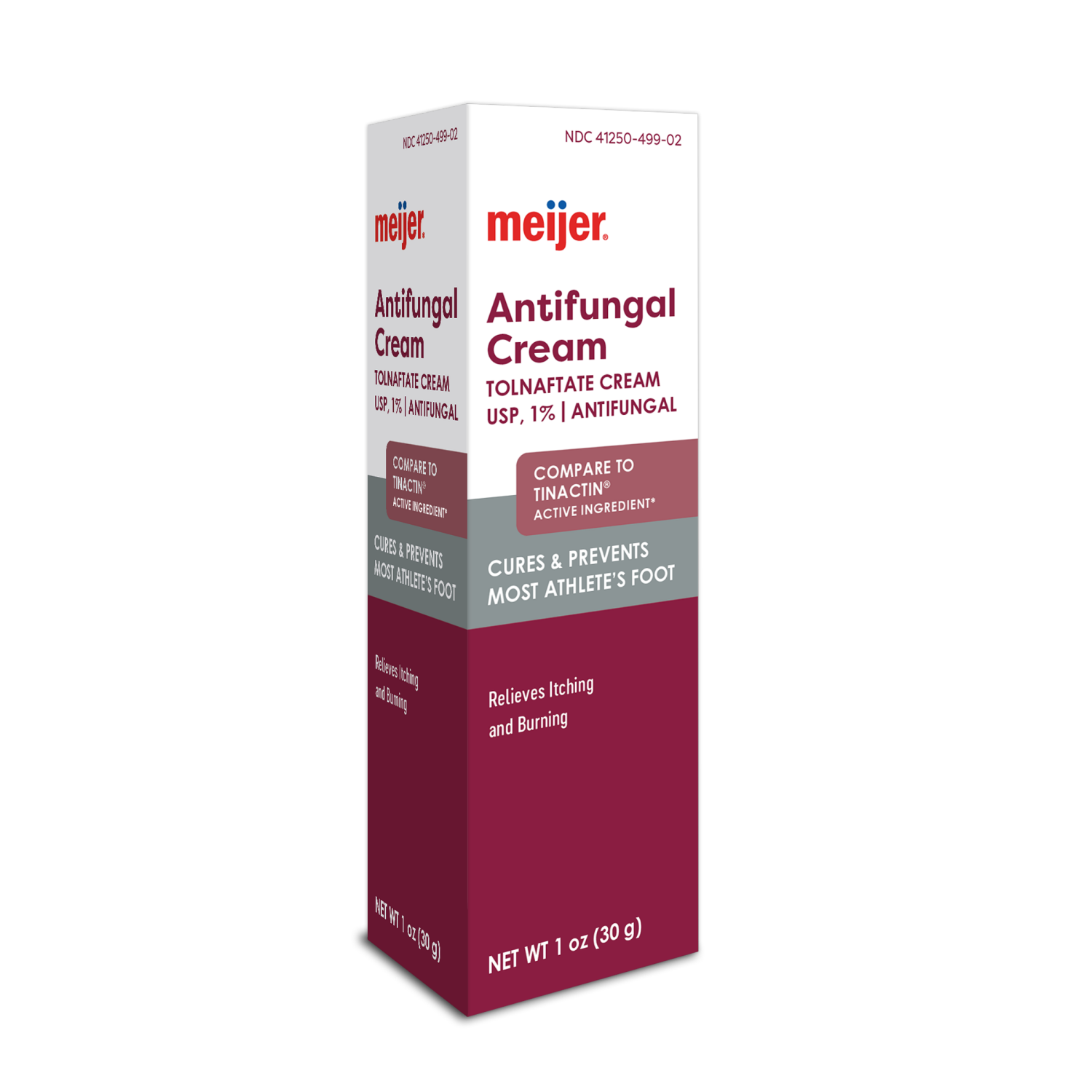 slide 1 of 3, Meijer Antifungal Cream, Tolnaftate 1%, 1oz, 1 oz
