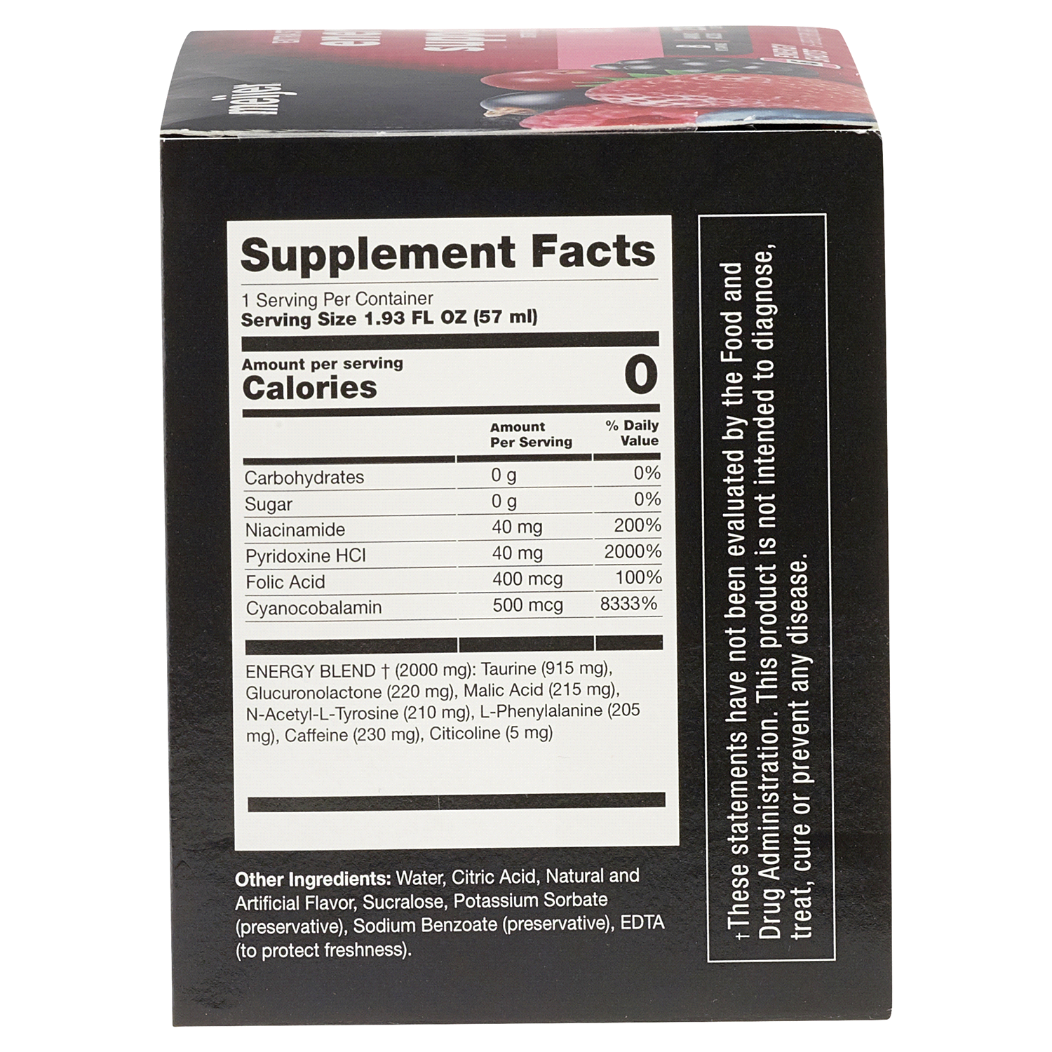 slide 2 of 2, Meijer Energy Support Shots Extra Strength Berry - 6 ct, 6 ct