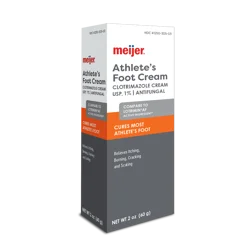 Meijer Athlete&#x27;s Foot Cream, Clotrimazole 1%, 2oz