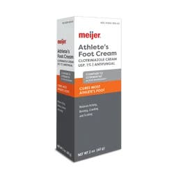 Meijer Athlete's Foot Cream, Clotrimazole 1%, 2oz