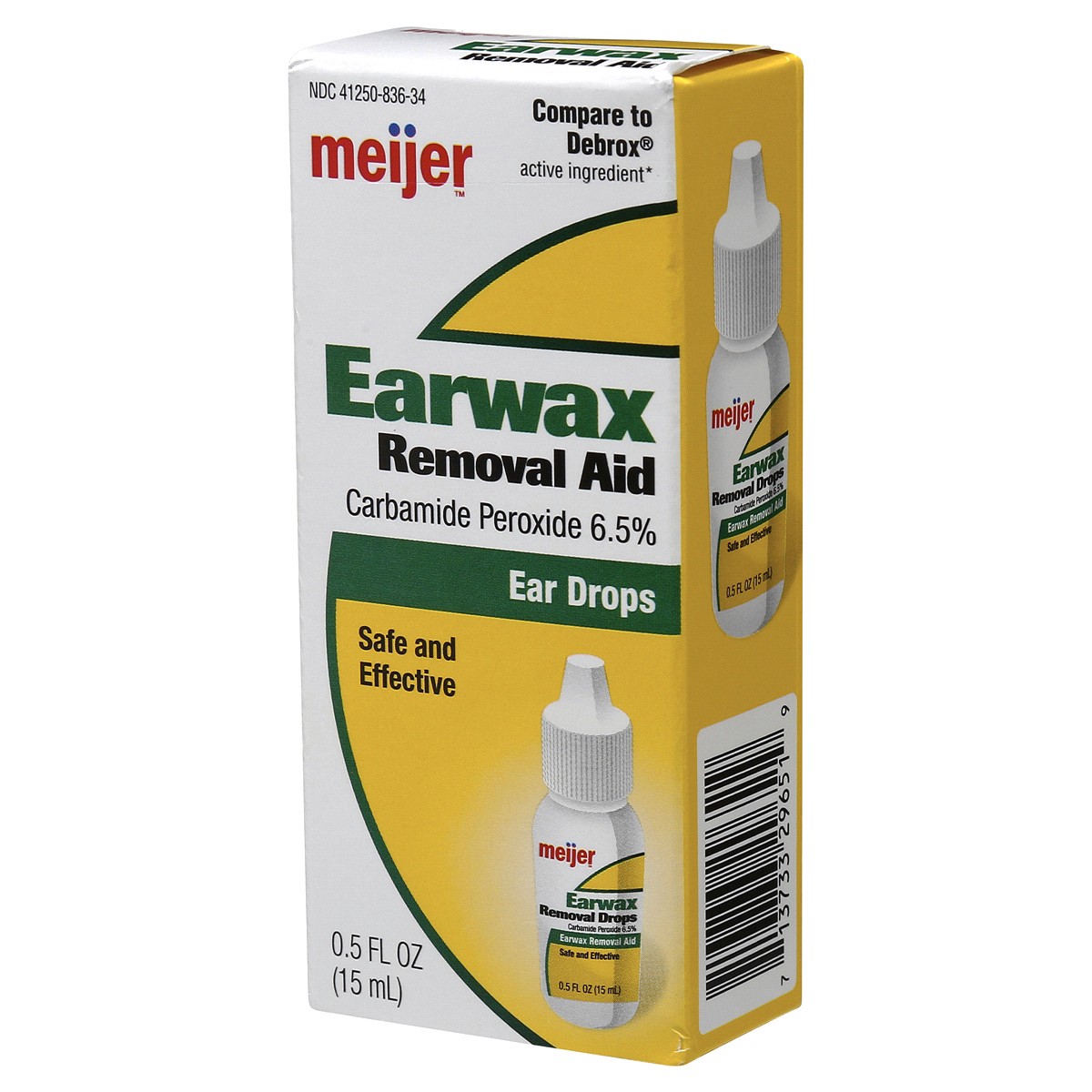 slide 2 of 8, Meijer Earwax Removal Aid Ear Drops, 0.5 oz