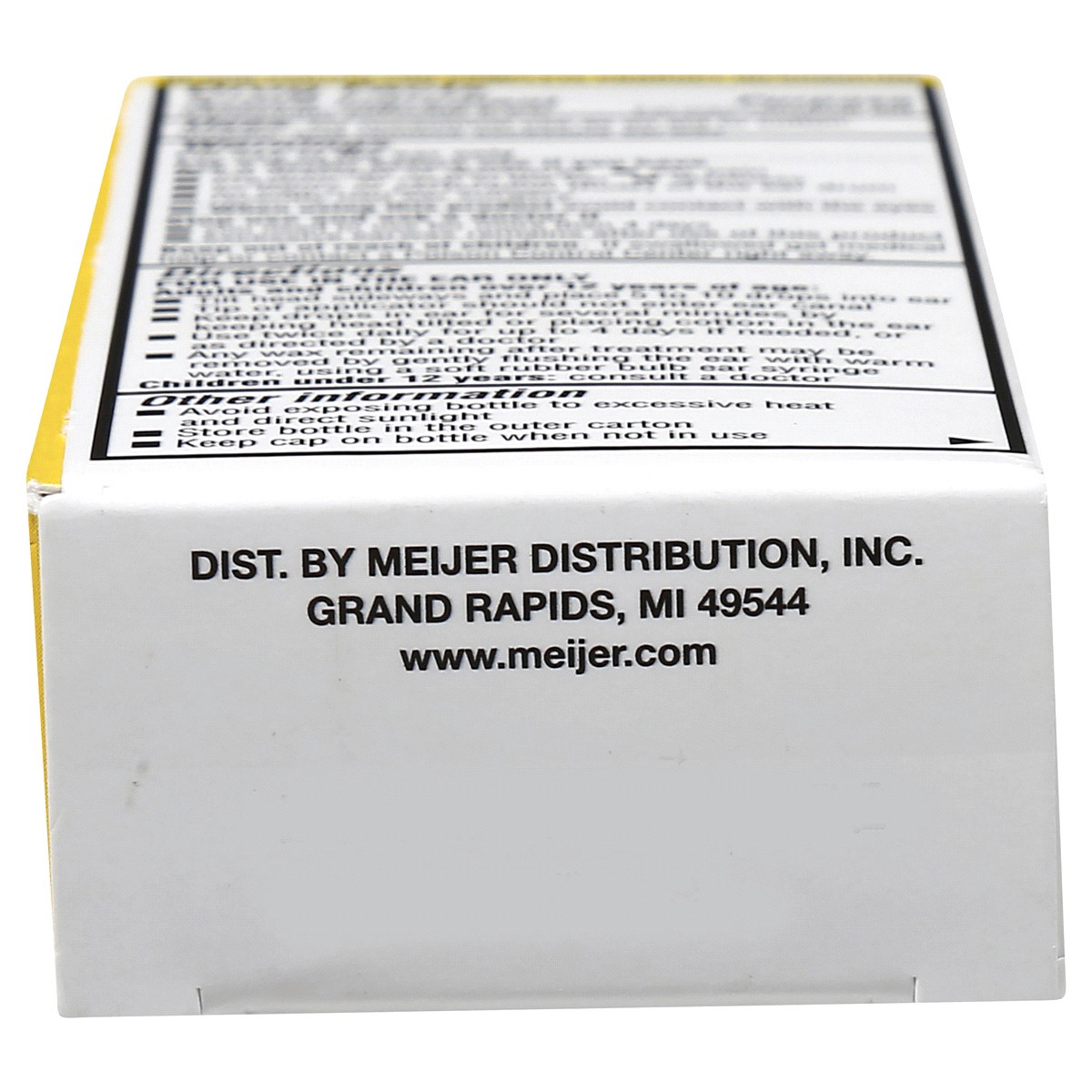 slide 8 of 8, Meijer Earwax Removal Aid Ear Drops, 0.5 oz