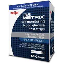 Meijer TRUE METRIX Self Monitoring Blood Glucose Test Strips