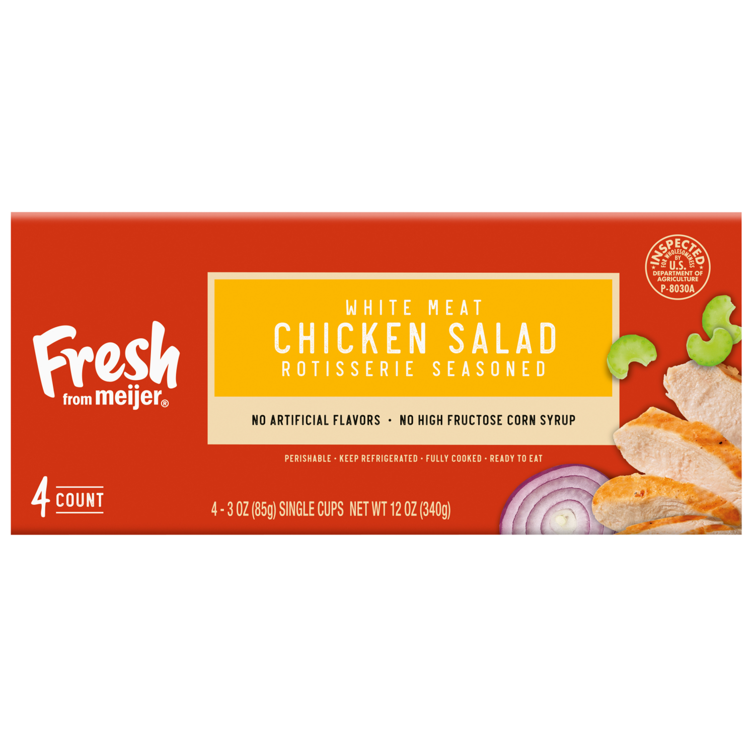 slide 3 of 3, Fresh from Meijer White Meat Chicken Salad, 12 oz., 12 oz
