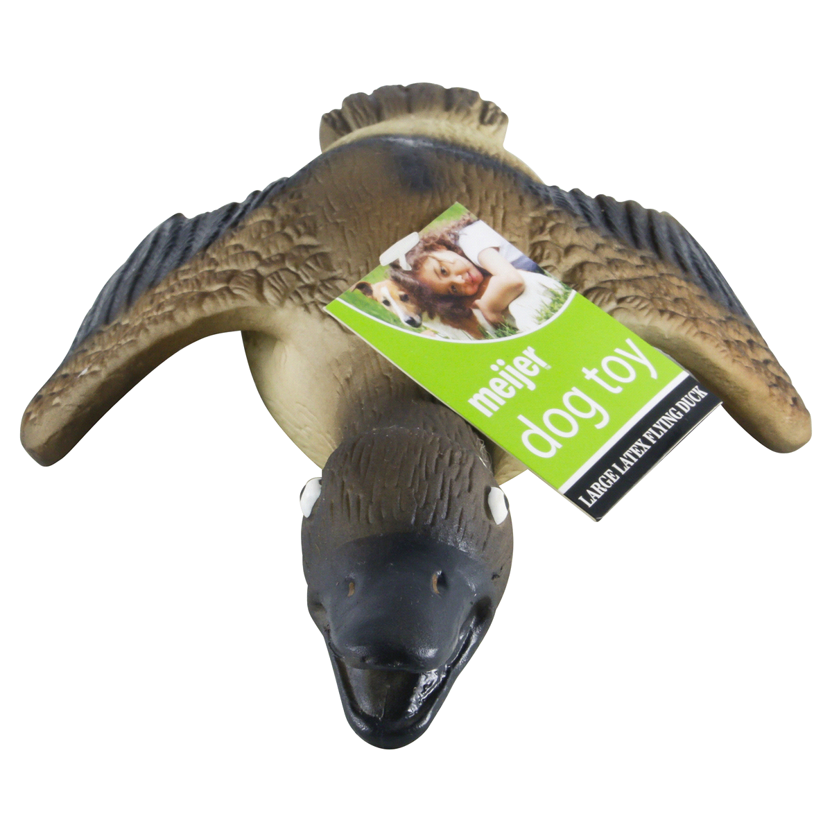 slide 3 of 3, Meijer Latex Flying Duck with Quack Dog Toy, 1 ct