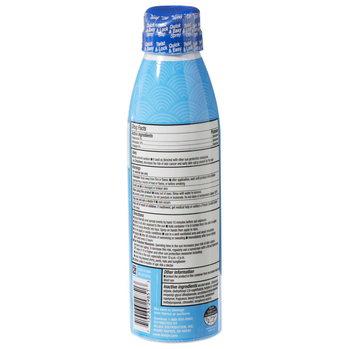 slide 2 of 3, MEIJER SUN SPRAY SPF100, 5.5 oz