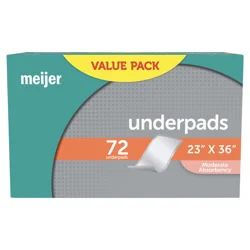 Meijer Underpads Moderate Absorbency, Size L 23x36