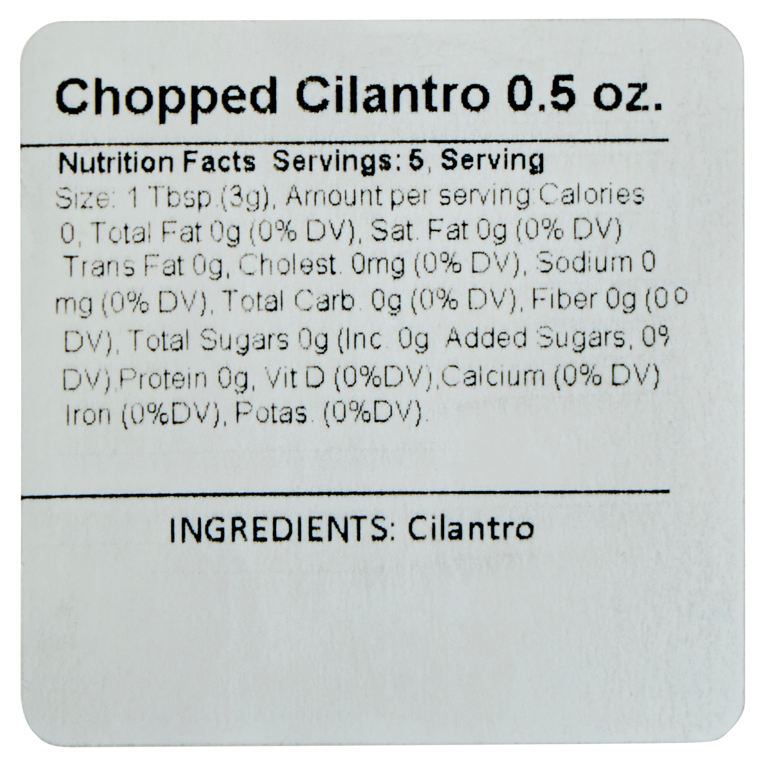 slide 3 of 3, FRESH FROM MEIJER Cilantro Diced .50 oz, 0.5 oz