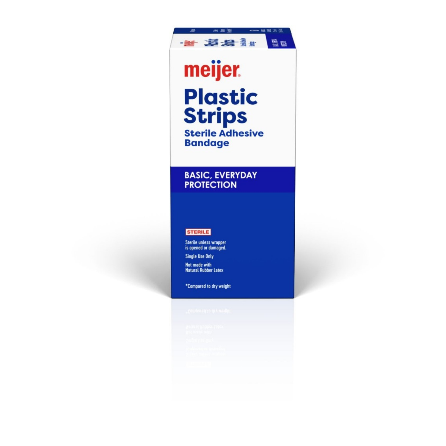 slide 4 of 4, Meijer Plastic Bandages 3/4"x3", 60 ct