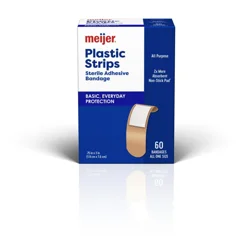 Meijer Plastic Bandages 3/4"x3"