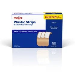 Meijer Plastic Bandages 1"x3"