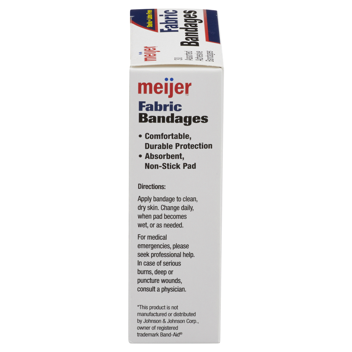 slide 6 of 6, Meijer Flexible Fabric Adhesive Bandages, 30 ct