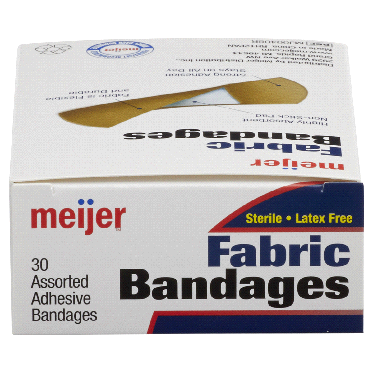 slide 4 of 6, Meijer Flexible Fabric Adhesive Bandages, 30 ct