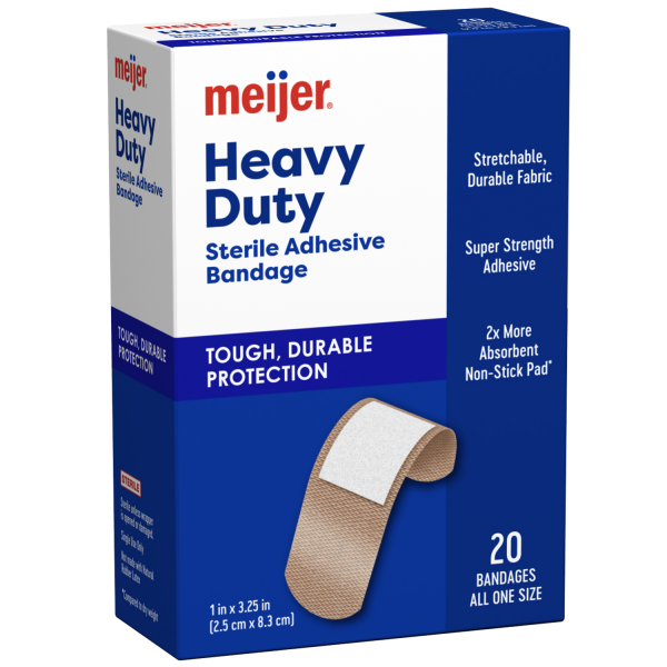 slide 3 of 21, Meijer Extreme Hold Adhesive Bandages, 20 ct