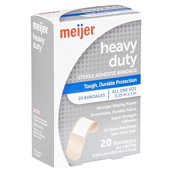 slide 16 of 29, Meijer Extreme Hold Adhesive Bandages, 20 ct