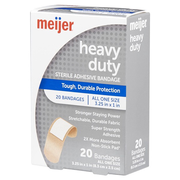 slide 14 of 29, Meijer Extreme Hold Adhesive Bandages, 20 ct