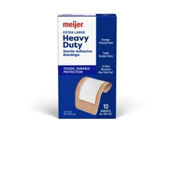 Meijer Heavy Duty Fabric Bandages, Extra Large