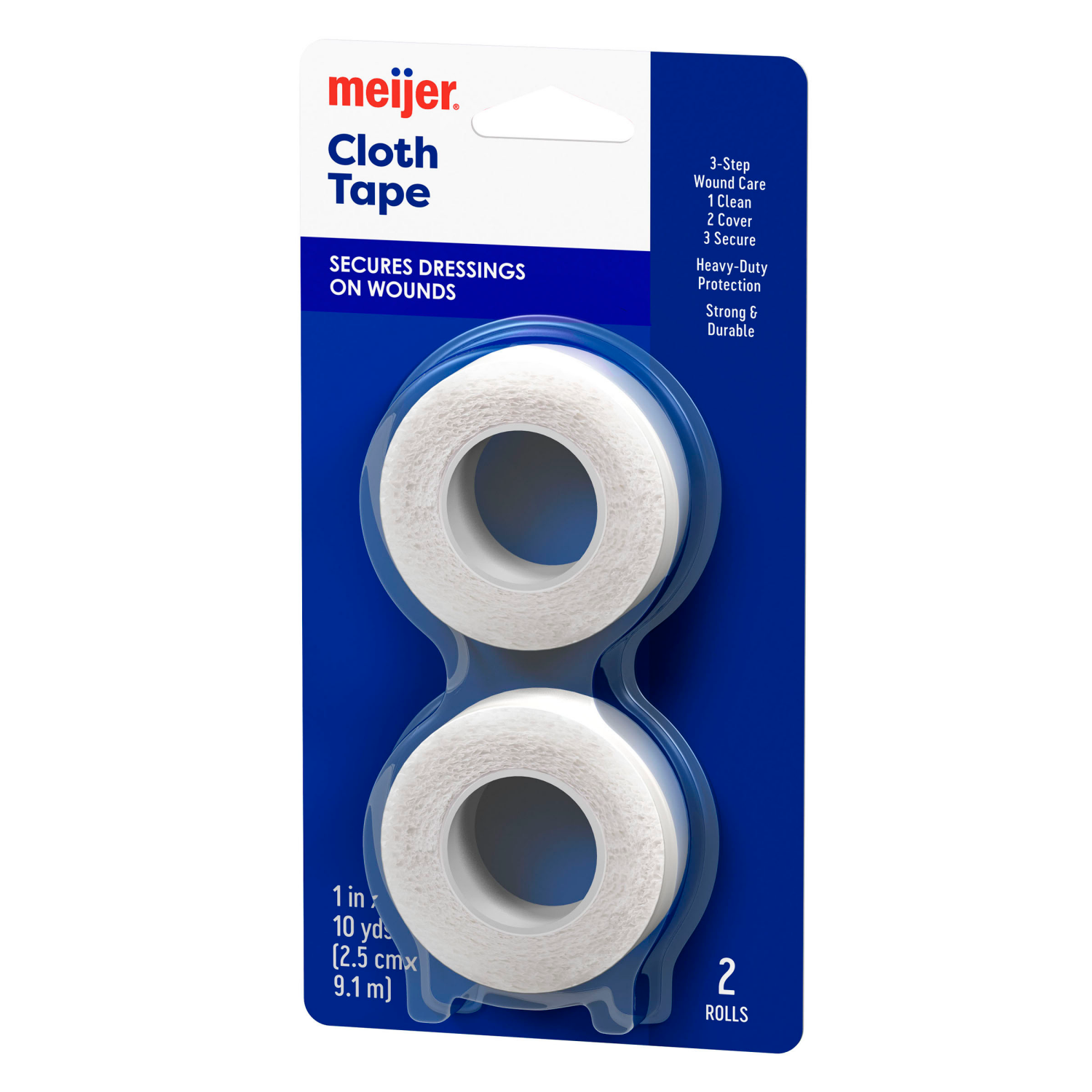 slide 3 of 4, Meijer Cloth Tape 1", 10 yds, 2 ct