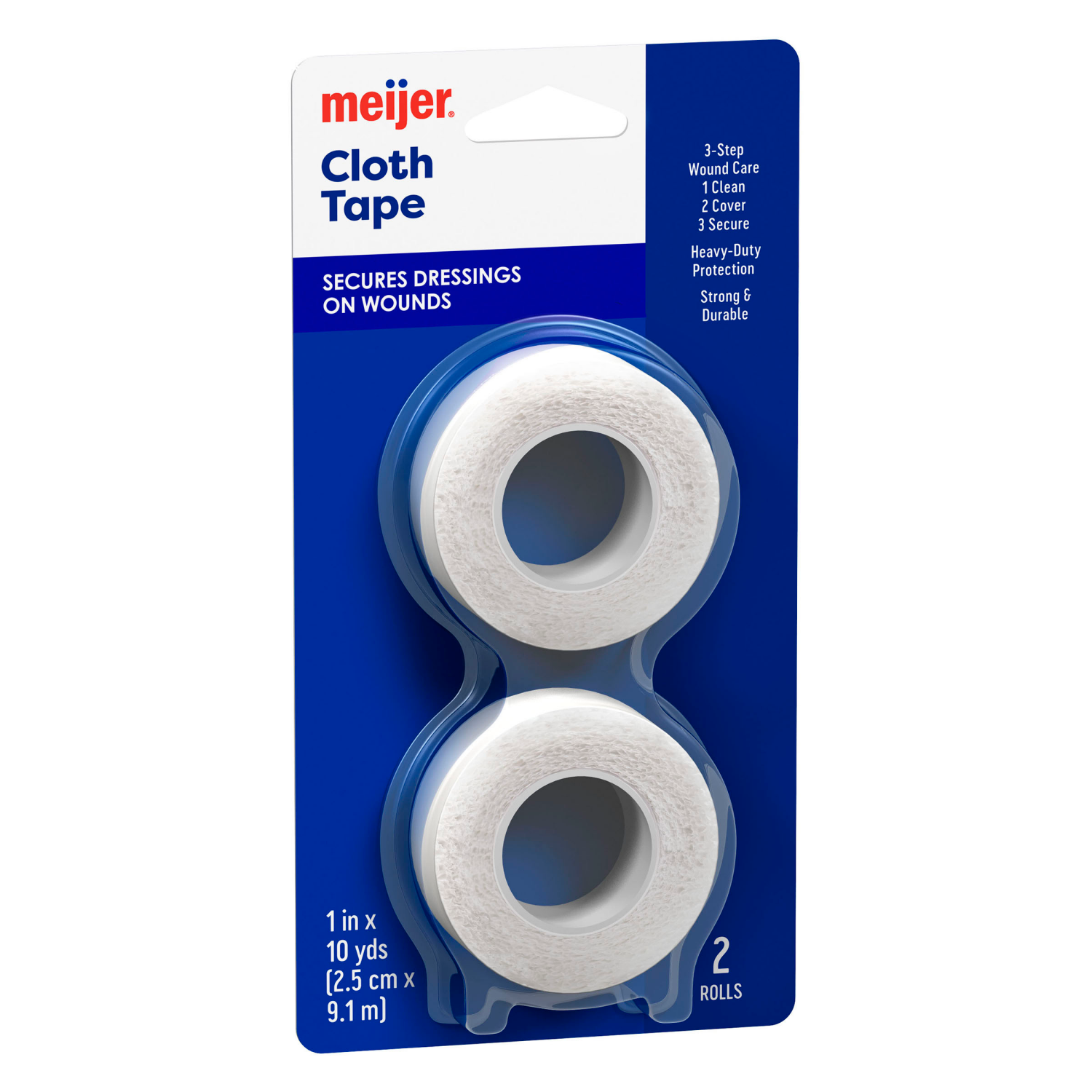 slide 4 of 4, Meijer Cloth Tape 1", 10 yds, 2 ct