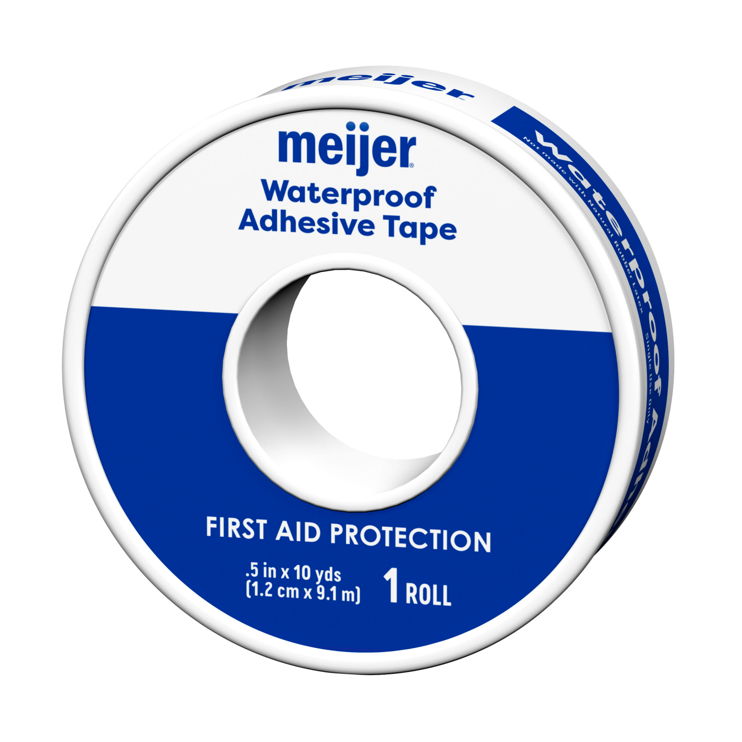 slide 2 of 3, Meijer Waterproof Adhesive Tape, 0.5 in x 10 yds, 1 ct