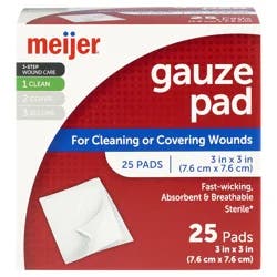 Meijer Sterile Gauze Pad 3"x3"