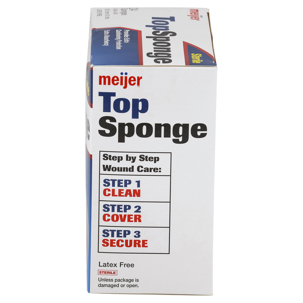 slide 2 of 4, Meijer Sterile Top Sponge, 24 ct