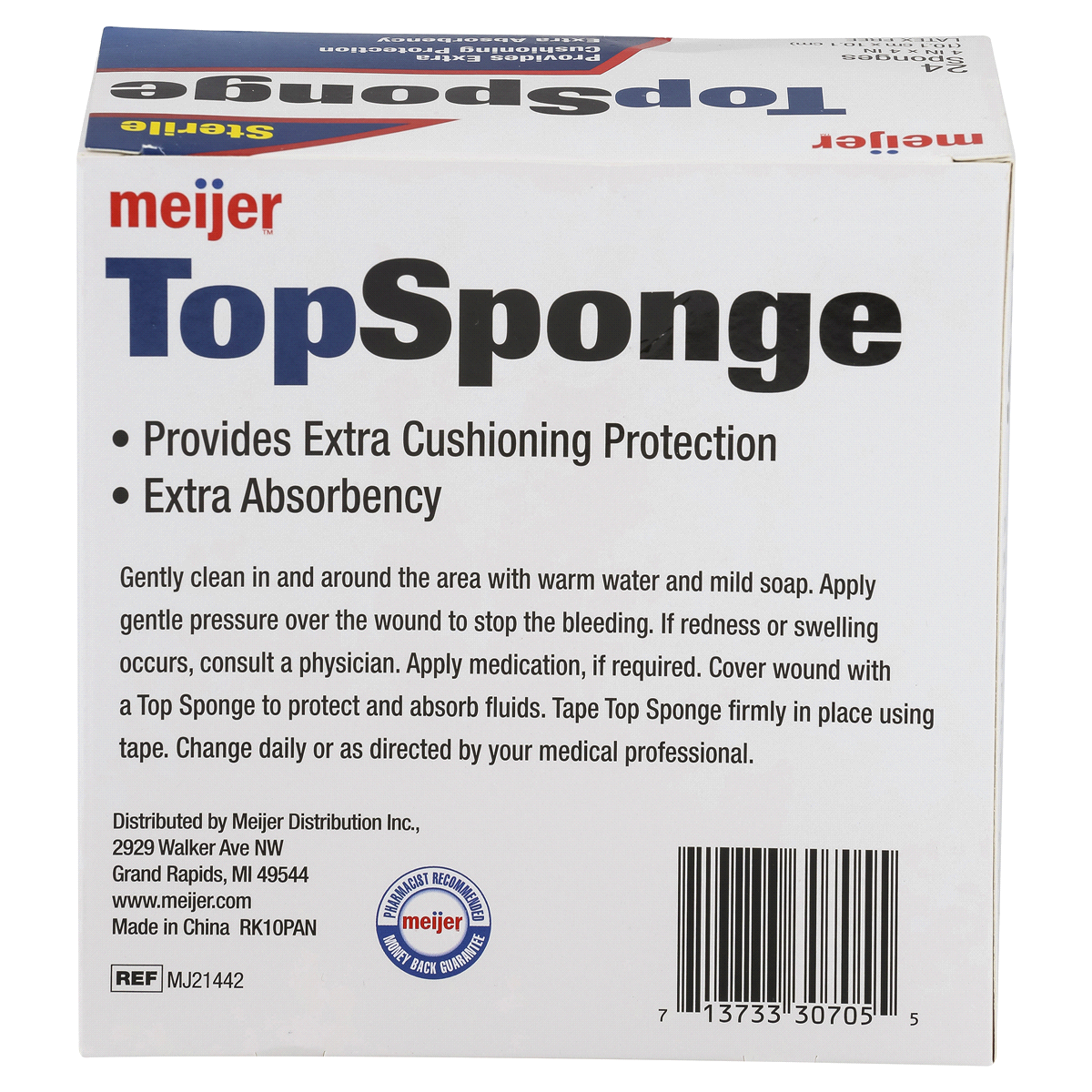 slide 3 of 4, Meijer Sterile Top Sponge, 24 ct