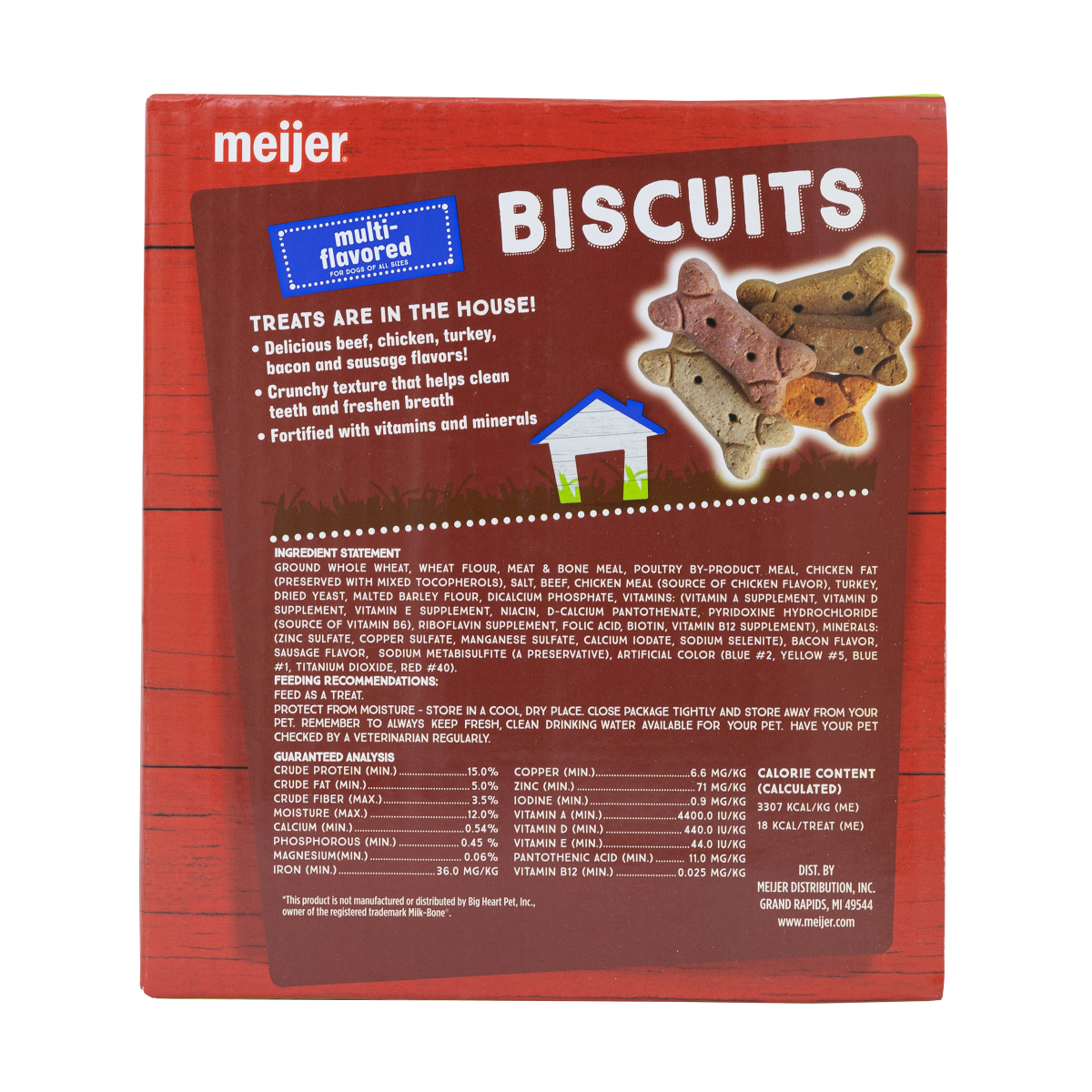 slide 2 of 2, Meijer Dog Biscuits, Multi Flavor, 4 lb