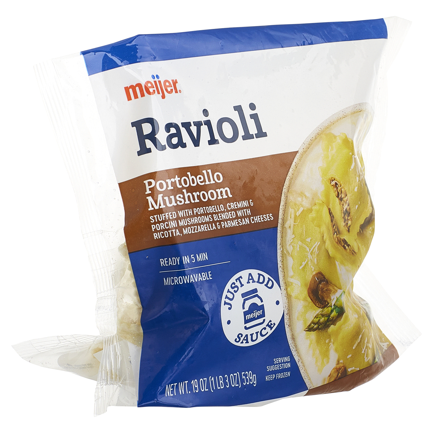 slide 4 of 5, Meijer Portobello Mushroom Ravioli, 19 oz