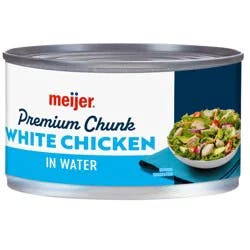 Meijer Premium Chunk Canned White Chicken, 12.5 Oz