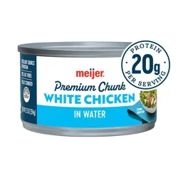 Meijer Premium Chunk Canned White Chicken, 12.5 Oz