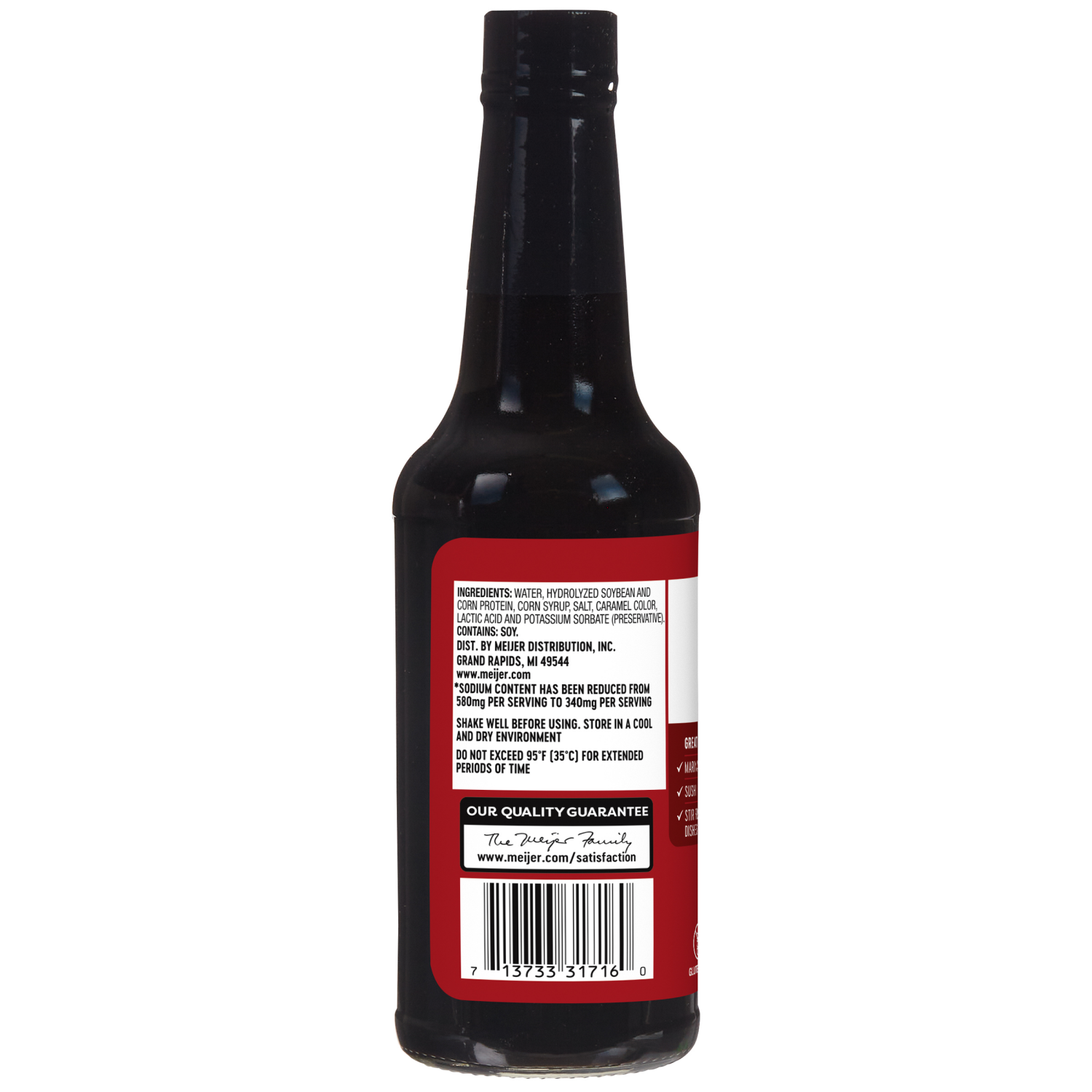 slide 2 of 3, Meijer Reduced Sodium Soy Sauce, 10 oz