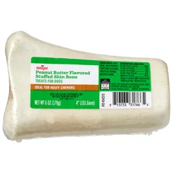 Meijer 4" Peanut Butter Stuffed Shin Bone Dog Chew, Small, 6 Oz
