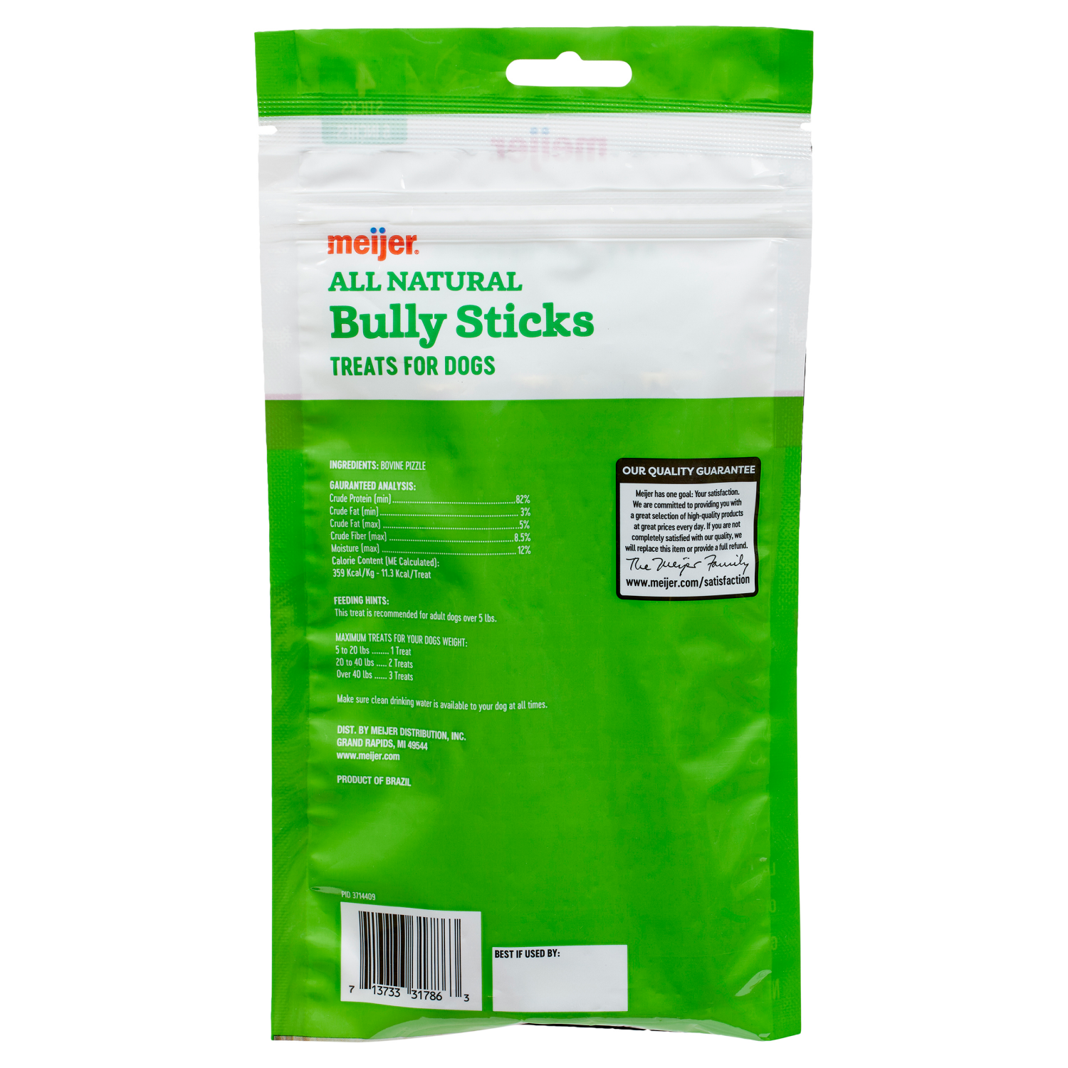 slide 2 of 3, Meijer Main Choice Bully Sticks Dog Chews, 4 Ct, 4 ct