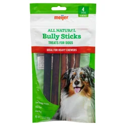 Meijer Main Choice Bully Sticks Dog Chews, 4 Ct