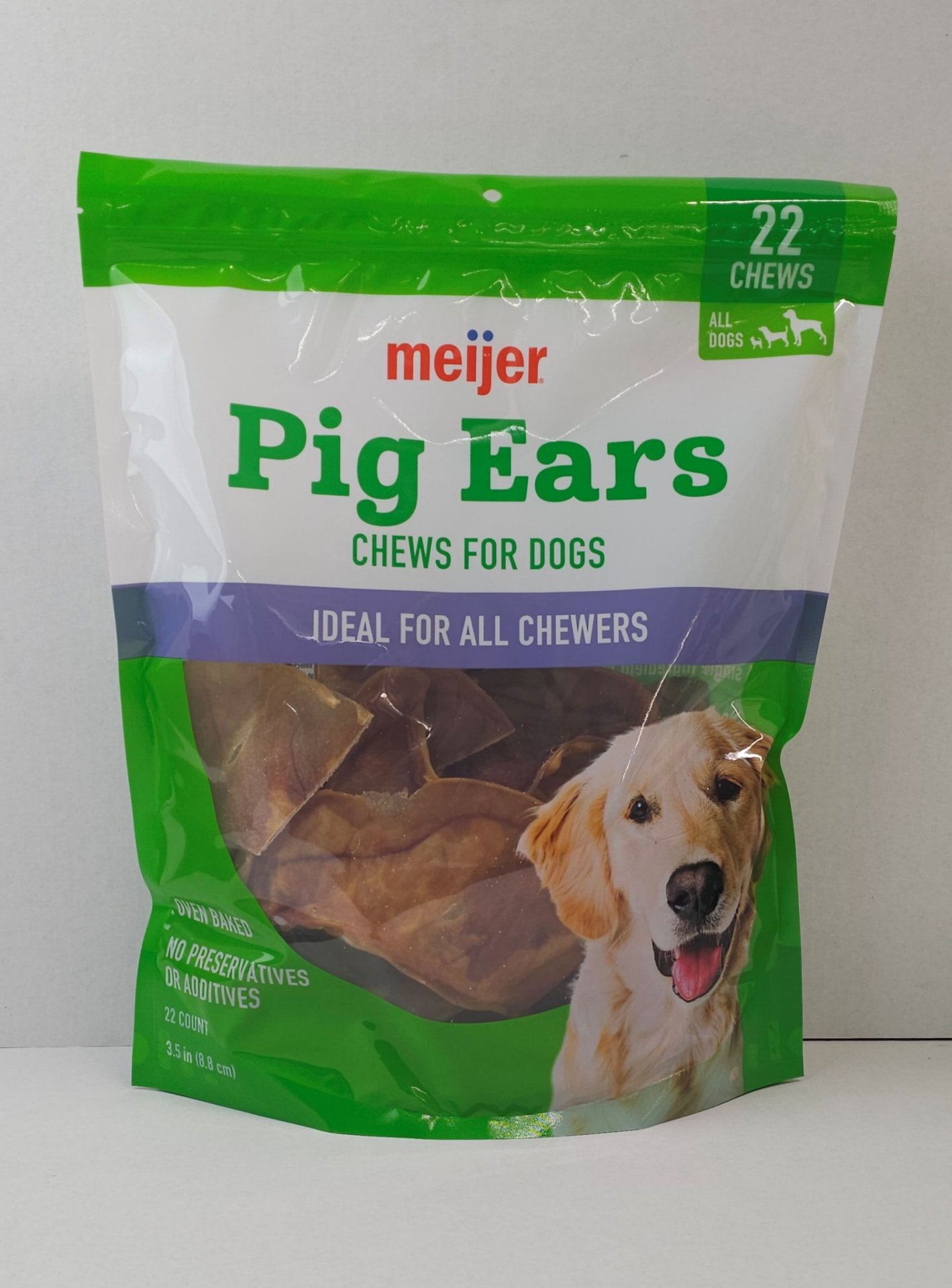 slide 1 of 1, Meijer Real Pig Ears, 22 Ct, 22 ct