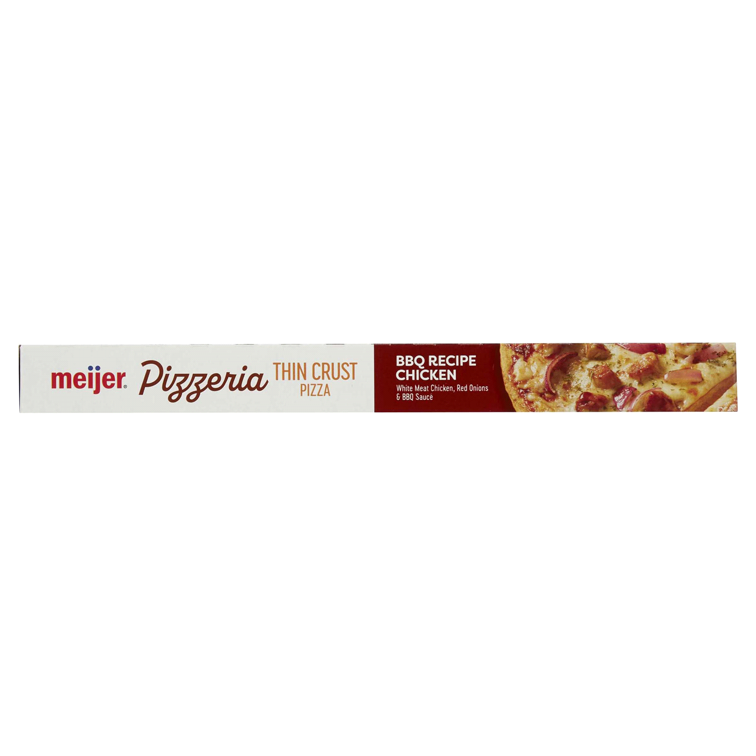 slide 2 of 5, Meijer Pizzeria Thin Crust BBQ Recipe Chicken Pizza, 17.96 oz