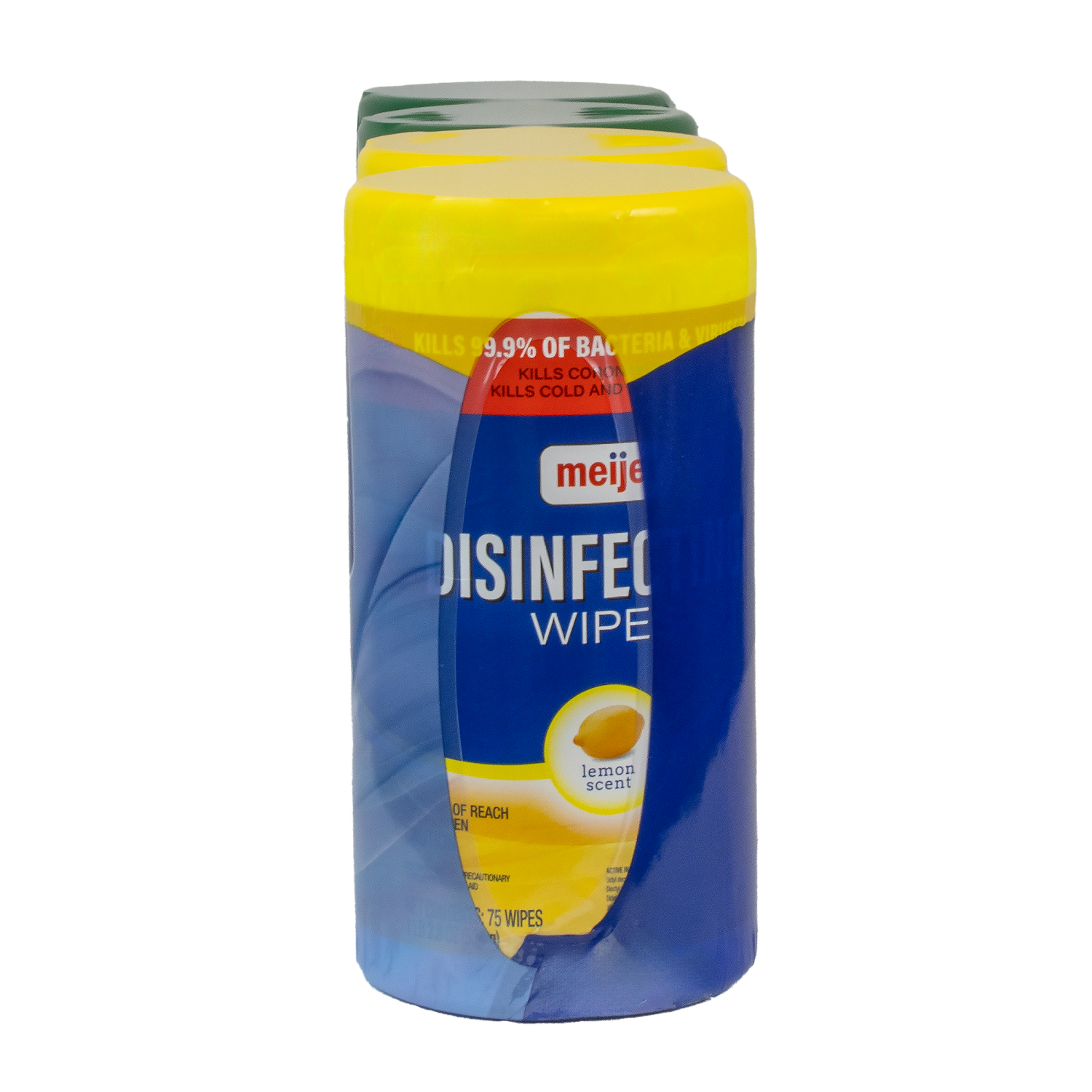slide 3 of 5, Meijer Disinfecting Wipes, 4 ct, 75 ct