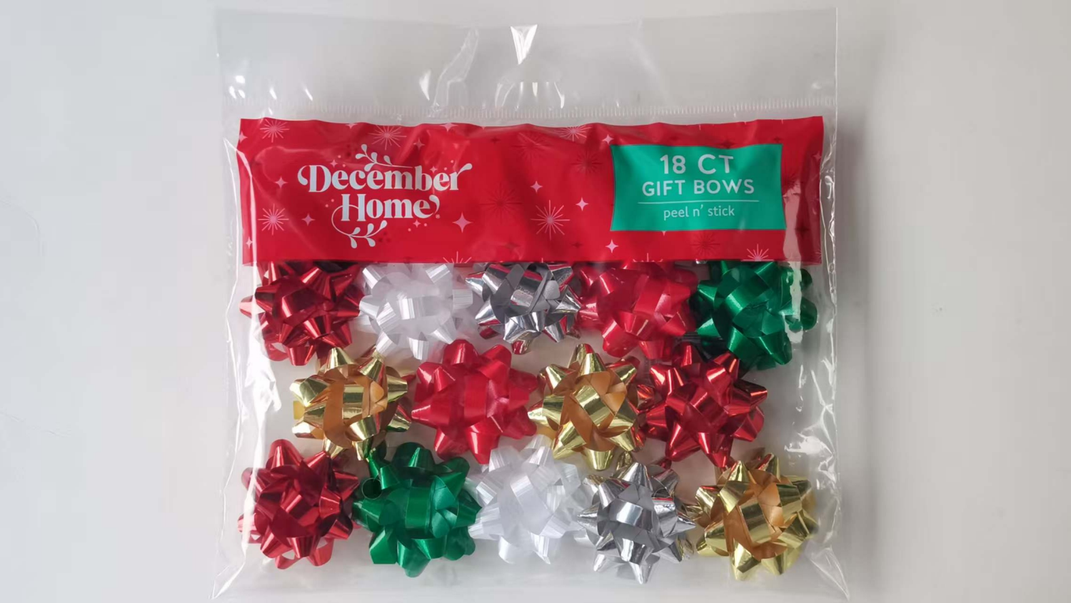 slide 1 of 1, December Home Tiny Gift Bows, Traditional, 18 ct