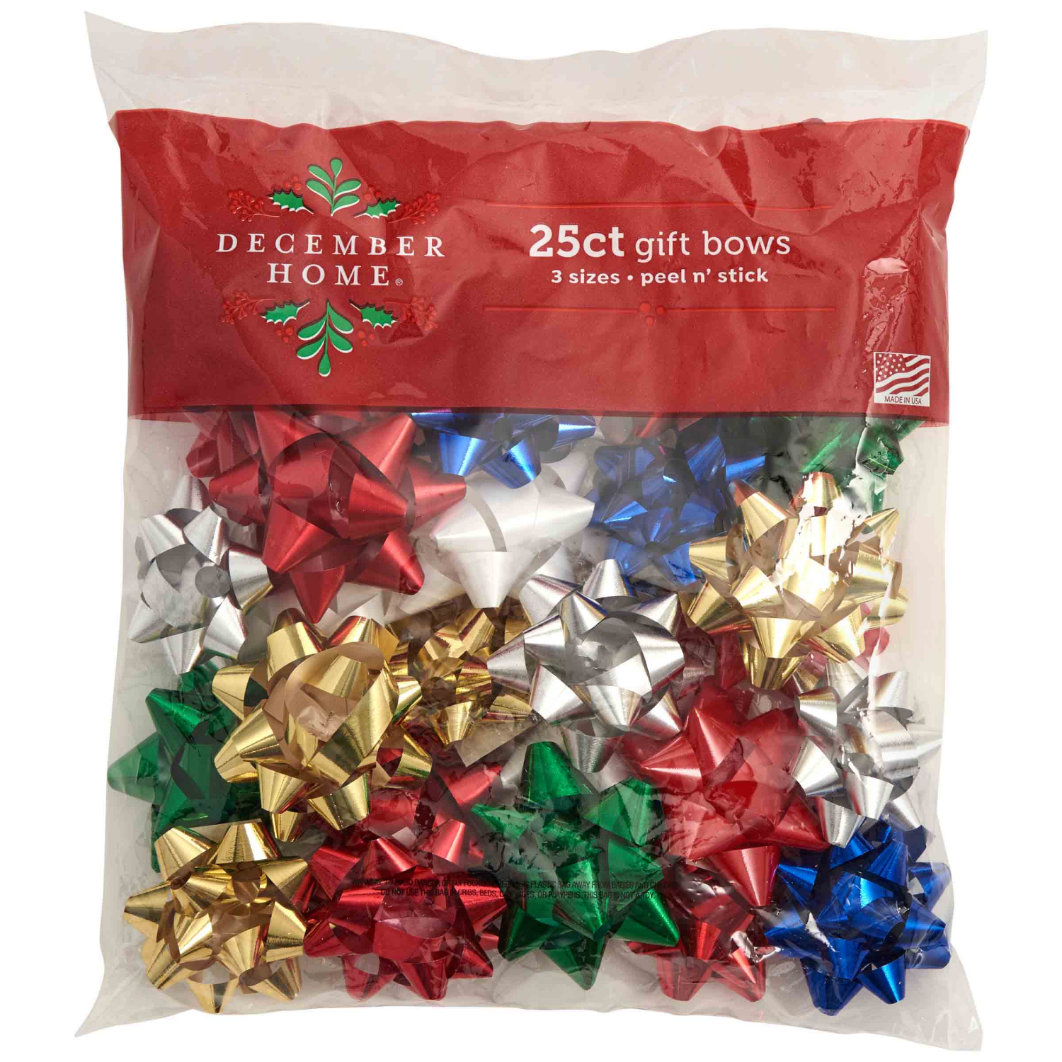 slide 1 of 1, December Home Bow Bag, Traditional, 24 ct