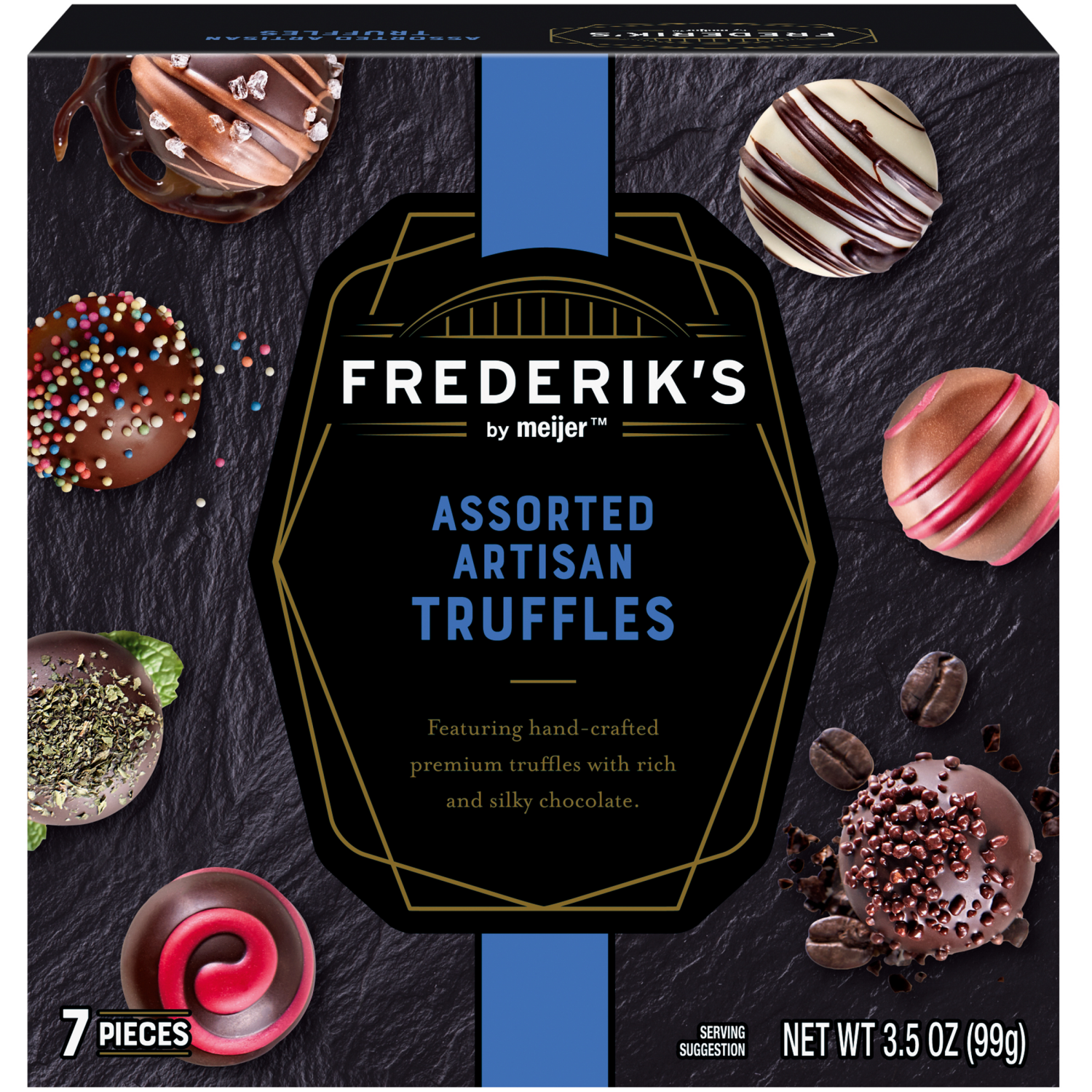slide 1 of 5, FREDERIKS BY MEIJER Assorted Truffe Box, 7 ct
