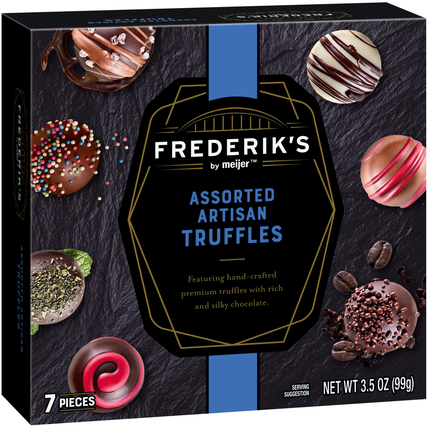 slide 4 of 5, FREDERIKS BY MEIJER Assorted Truffe Box, 7 ct