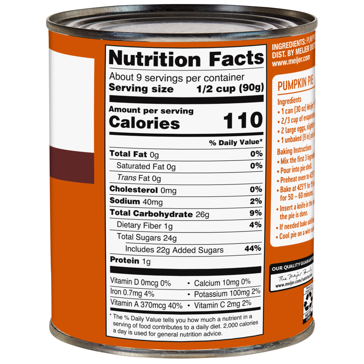 slide 2 of 3, Meijer Pumpkin Pie Mix, 30 oz